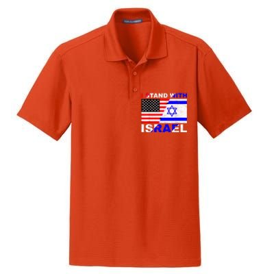 I Stand With Israel Israeli Palestinian Conflict Pro Israel Dry Zone Grid Polo