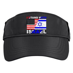 I Stand With Israel Israeli Palestinian Conflict Pro Israel Adult Drive Performance Visor