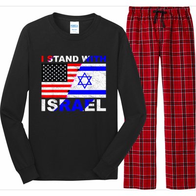 I Stand With Israel Israeli Palestinian Conflict Pro Israel Long Sleeve Pajama Set