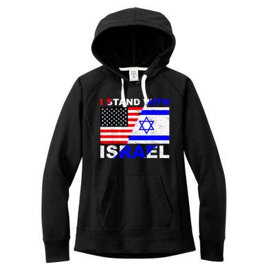 I Stand With Israel Israeli Palestinian Conflict Pro Israel Women's Fleece Hoodie