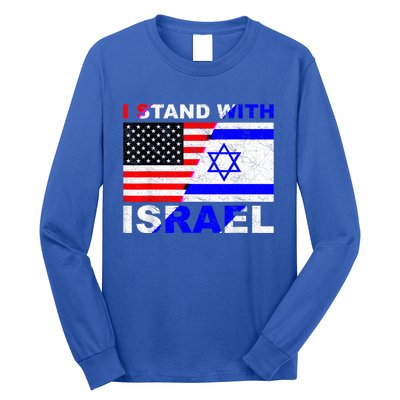 I Stand With Israel Israeli Palestinian Conflict Pro Israel Long Sleeve Shirt