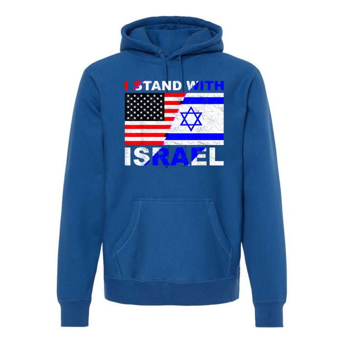 I Stand With Israel Israeli Palestinian Conflict Pro Israel Premium Hoodie