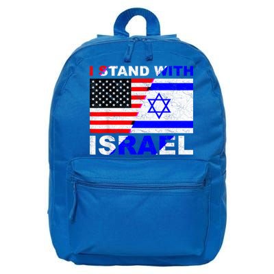 I Stand With Israel Israeli Palestinian Conflict Pro Israel 16 in Basic Backpack