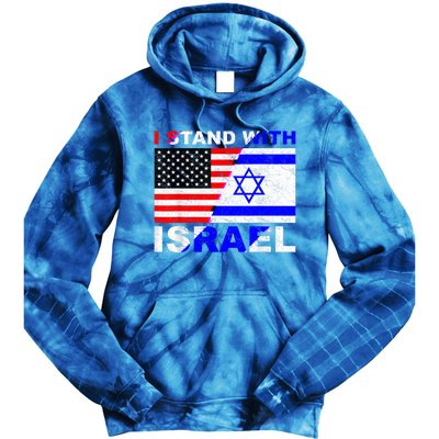 I Stand With Israel Israeli Palestinian Conflict Pro Israel Tie Dye Hoodie