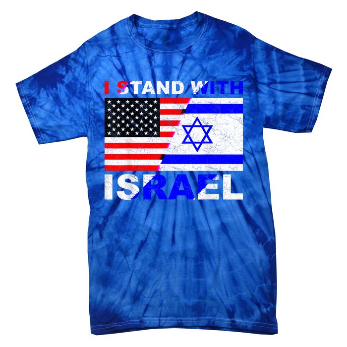 I Stand With Israel Israeli Palestinian Conflict Pro Israel Tie-Dye T-Shirt