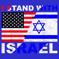 I Stand With Israel Israeli Palestinian Conflict Pro Israel Women's V-Neck T-Shirt