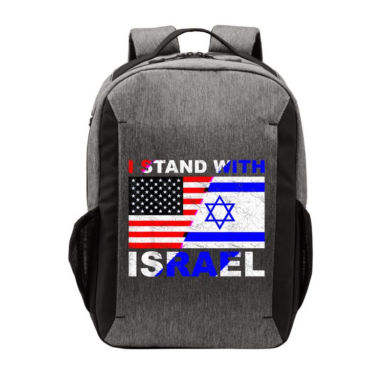 I Stand With Israel Israeli Palestinian Conflict Pro Israel Vector Backpack