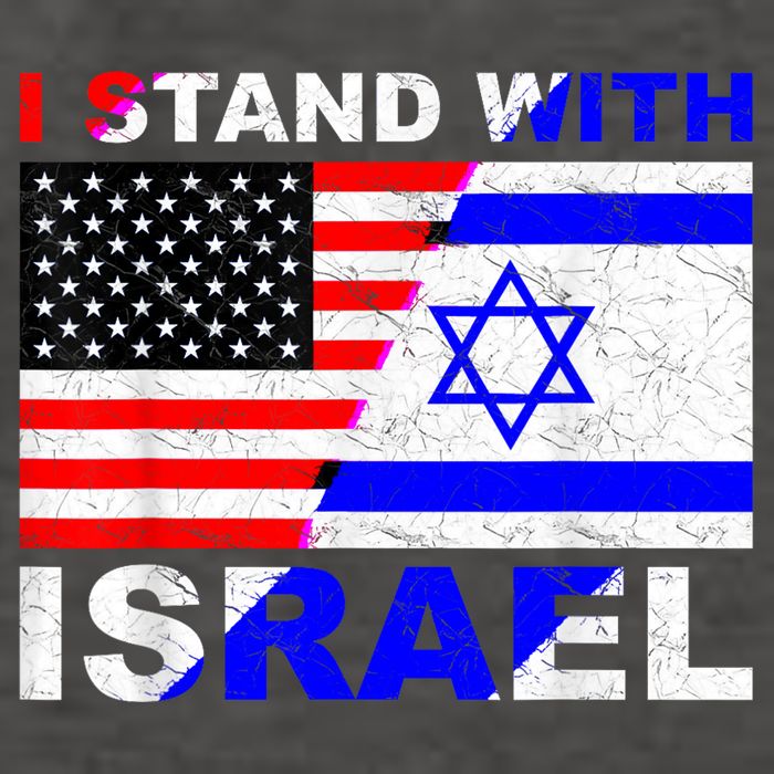 I Stand With Israel Israeli Palestinian Conflict Pro Israel Vector Backpack