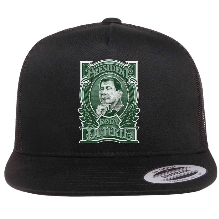 I STAND WITH DUTERTE Flat Bill Trucker Hat