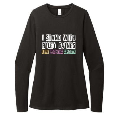 I Stand With Riley Gaines | Save Womens Sports Womens CVC Long Sleeve Shirt