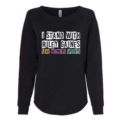 I Stand With Riley Gaines | Save Womens Sports Womens California Wash Sweatshirt