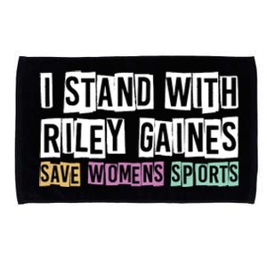 I Stand With Riley Gaines | Save Womens Sports Microfiber Hand Towel