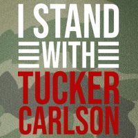 I Stand With Tucker Carlson Political Legacy Tie Dye Trucker Hat