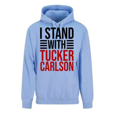 I Stand With Tucker Carlson Political Unisex Surf Hoodie