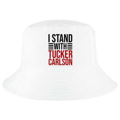 I Stand With Tucker Carlson Political Cool Comfort Performance Bucket Hat