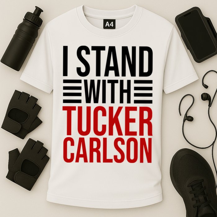 I Stand With Tucker Carlson Political Performance Shirt