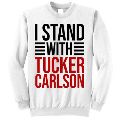 I Stand With Tucker Carlson Political Sweatshirt