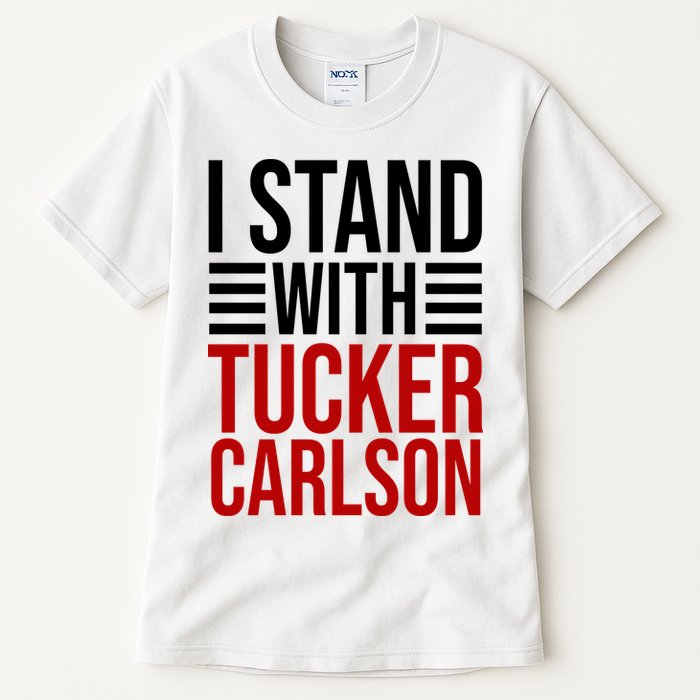I Stand With Tucker Carlson Political Tall T-Shirt