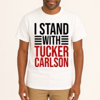 I Stand With Tucker Carlson Political Tall T-Shirt