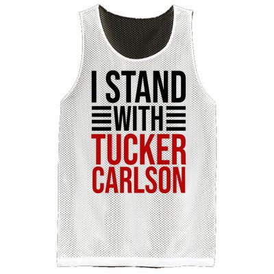 I Stand With Tucker Carlson Political Mesh Reversible Basketball Jersey Tank