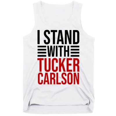 I Stand With Tucker Carlson Political Tank Top