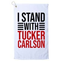 I Stand With Tucker Carlson Political Golf Towel