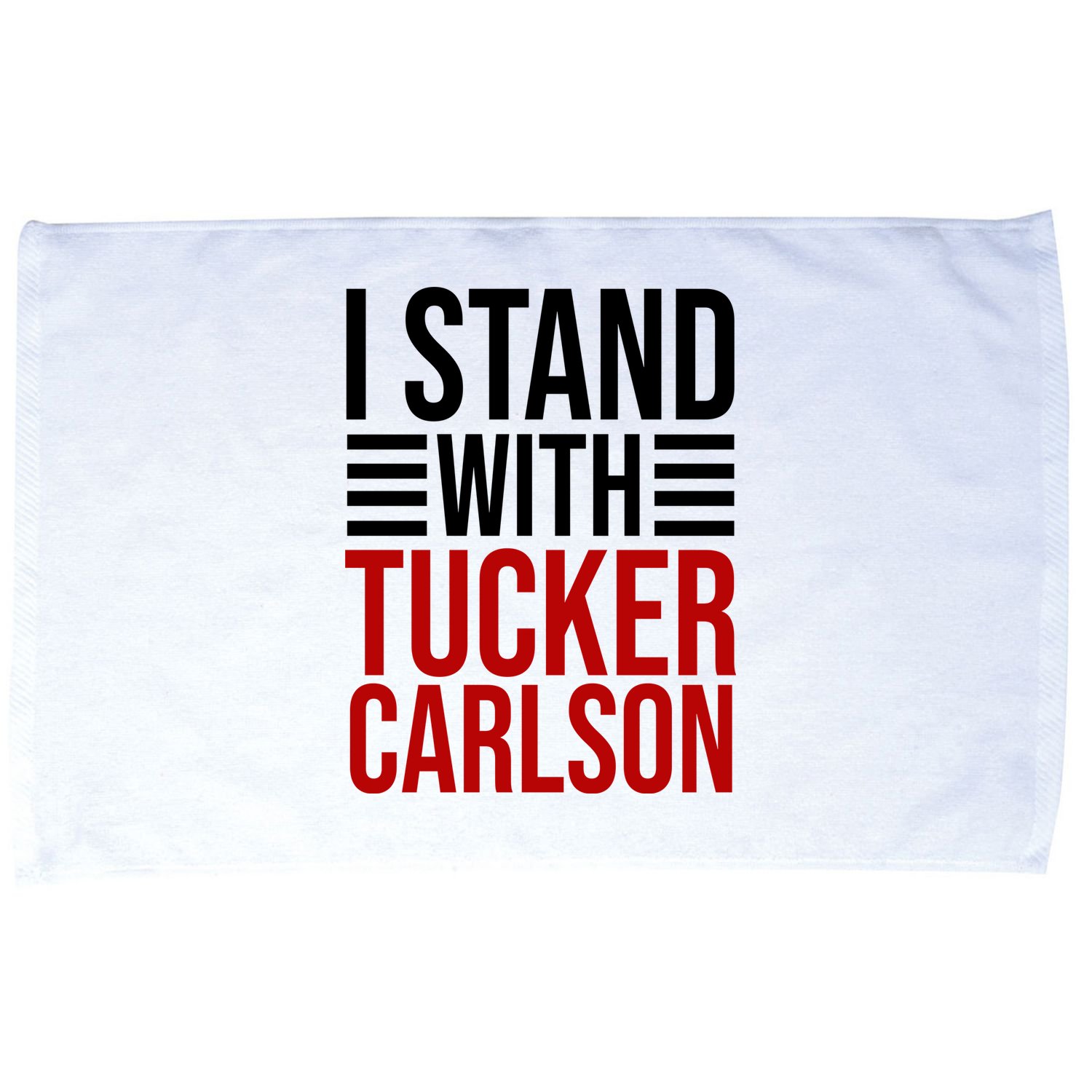 I Stand With Tucker Carlson Political Microfiber Hand Towel