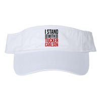 I Stand With Tucker Carlson Political Valucap Bio-Washed Visor