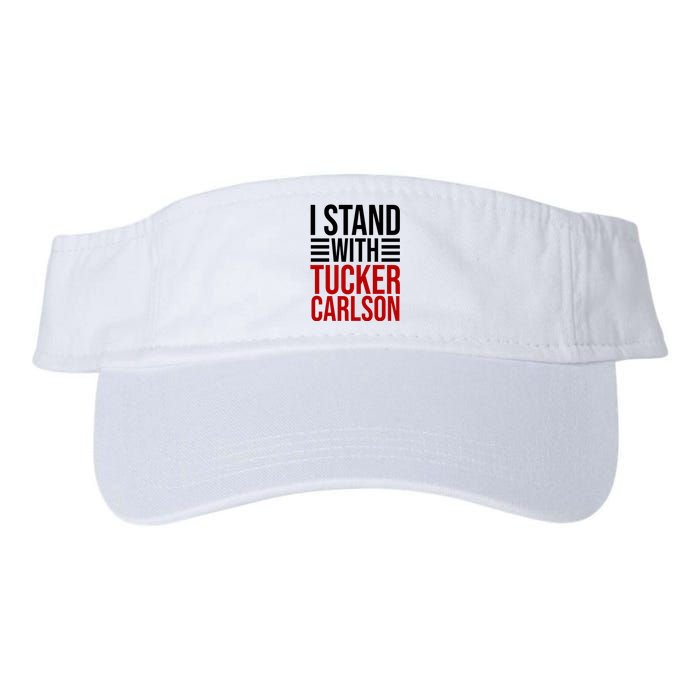 I Stand With Tucker Carlson Political Valucap Bio-Washed Visor