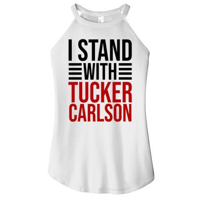 I Stand With Tucker Carlson Political Women’s Perfect Tri Rocker Tank