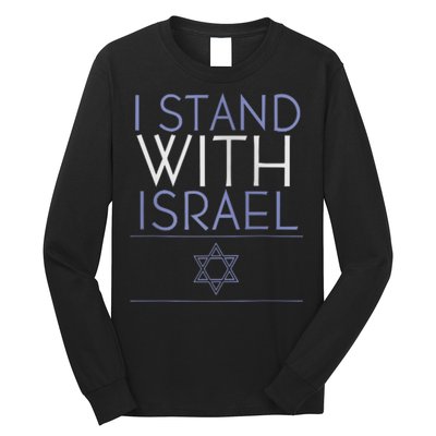 I Stand With Israel Support Israel Israel Flag Long Sleeve Shirt