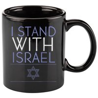 I Stand With Israel Support Israel Israel Flag 11oz C Handle Ceramic Mug