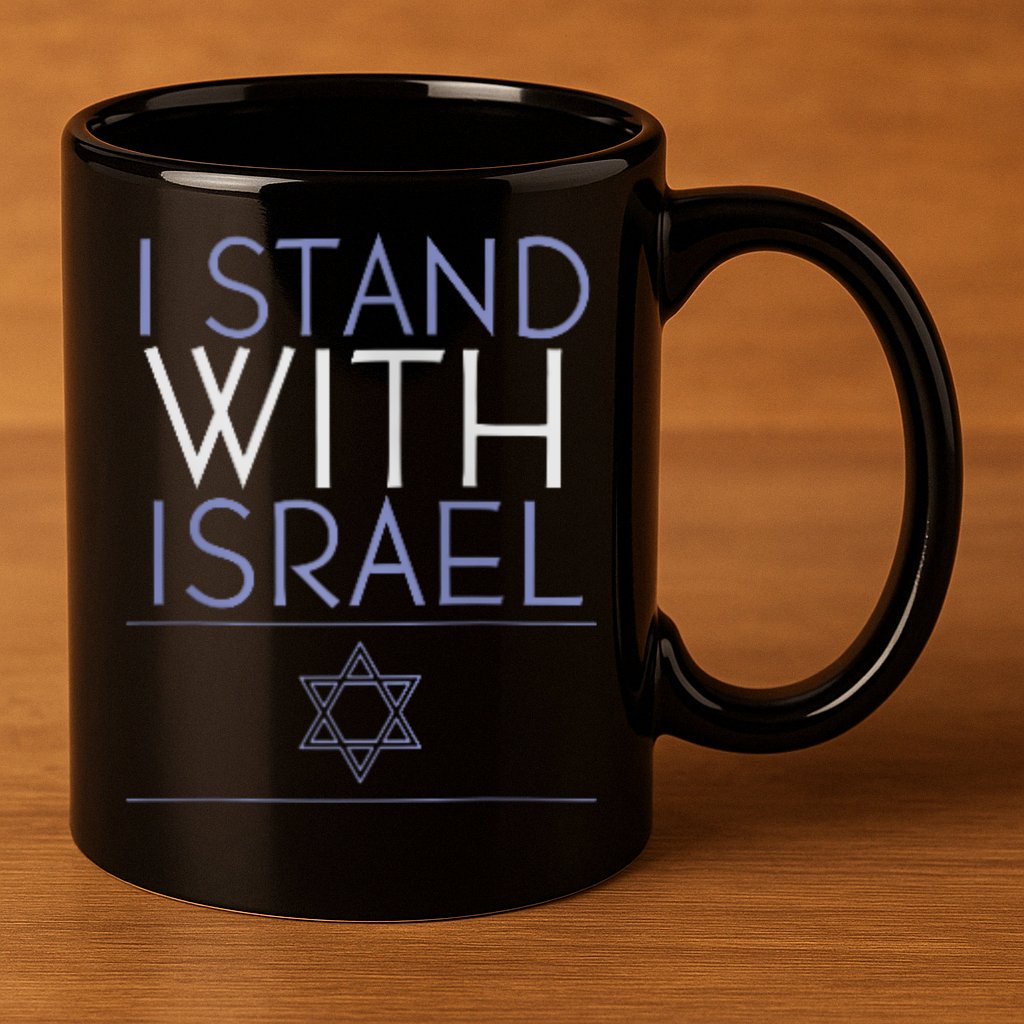 I Stand With Israel Support Israel Israel Flag 11oz C Handle Ceramic Mug