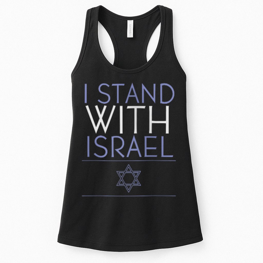 I Stand With Israel Support Israel Israel Flag Womens Tank Top
