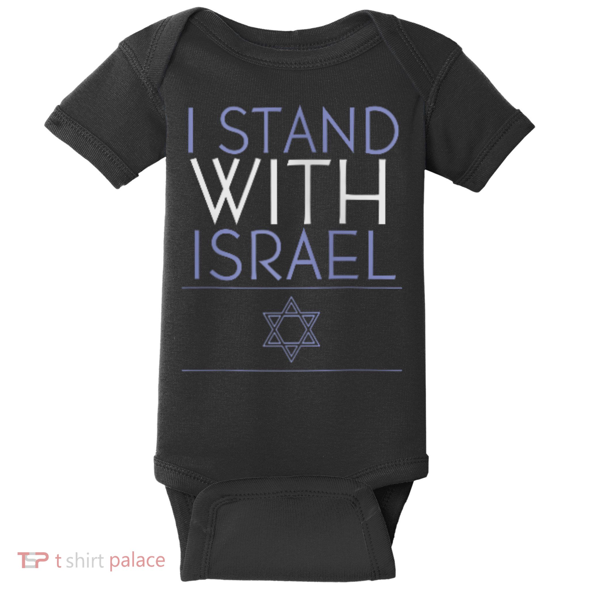 I Stand With Israel Support Israel Israel Flag Baby Bodysuit