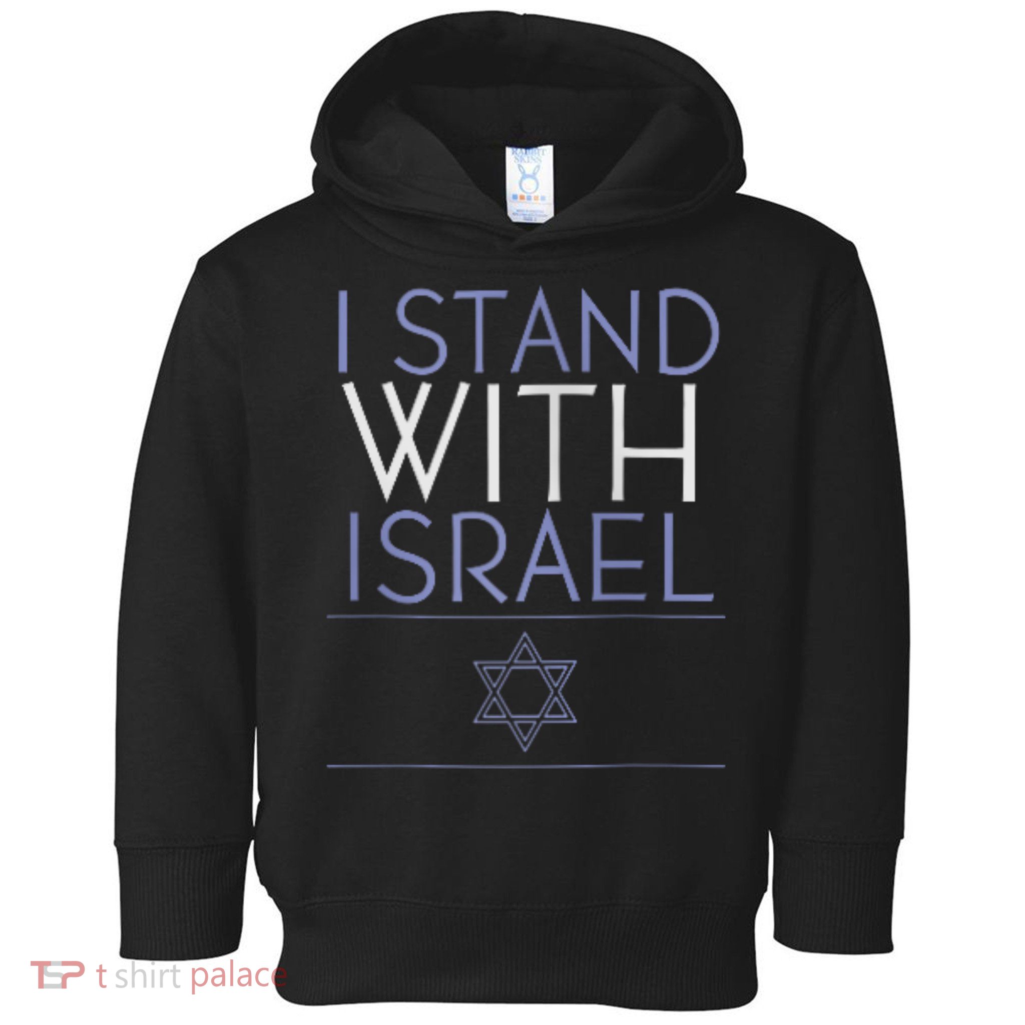 I Stand With Israel Support Israel Israel Flag Toddler Hoodie