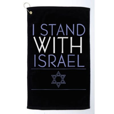 I Stand With Israel Support Israel Israel Flag Golf Towel