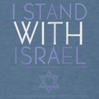 I Stand With Israel Support Israel Israel Flag Garment-Dyed Sweatshirt
