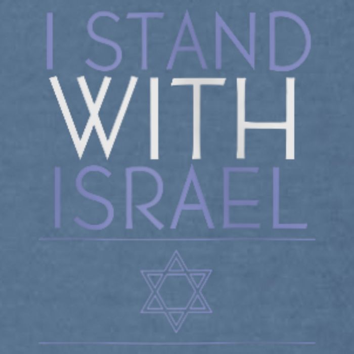 I Stand With Israel Support Israel Israel Flag Garment-Dyed Sweatshirt