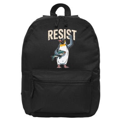 I Stand With Penguin Resist Penguins Protest Against 16 in Basic Backpack