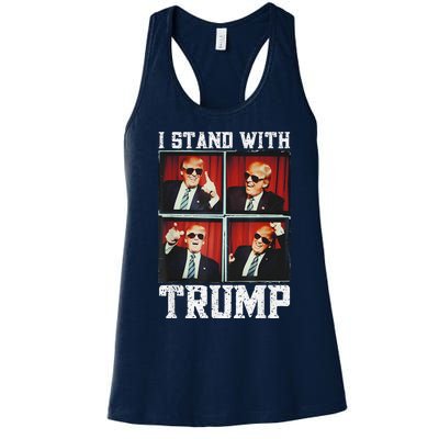 I Stand With Trump My President Women's Racerback Tank