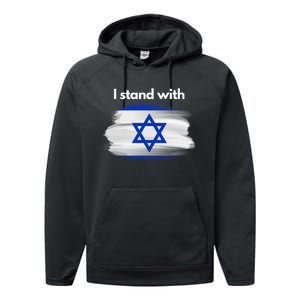 I stand with Israel Performance Fleece Hoodie