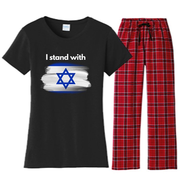 I stand with Israel Women's Flannel Pajama Set