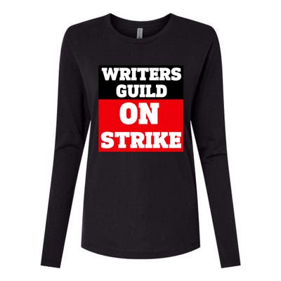 I Stand With Writers Guild On Strike Wga Strike Womens Cotton Relaxed Long Sleeve T-Shirt