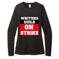 I Stand With Writers Guild On Strike Wga Strike Womens CVC Long Sleeve Shirt