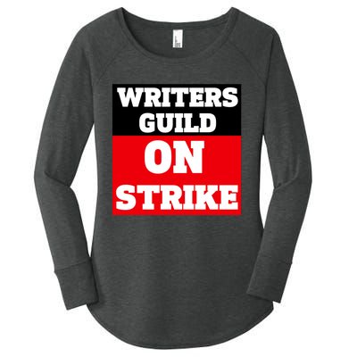 I Stand With Writers Guild On Strike Wga Strike Women's Perfect Tri Tunic Long Sleeve Shirt