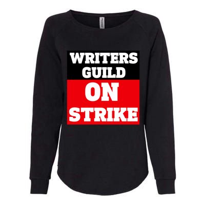 I Stand With Writers Guild On Strike Wga Strike Womens California Wash Sweatshirt