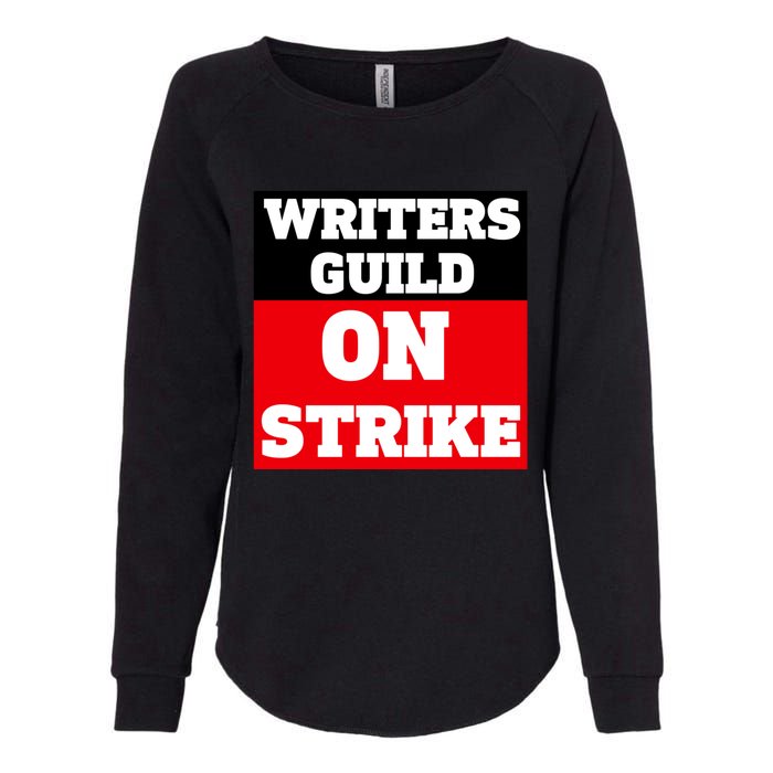 I Stand With Writers Guild On Strike Wga Strike Womens California Wash Sweatshirt