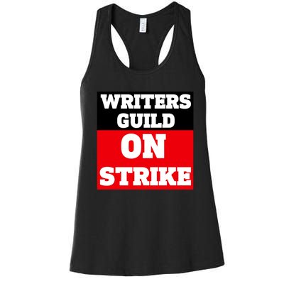 I Stand With Writers Guild On Strike Wga Strike Women's Racerback Tank