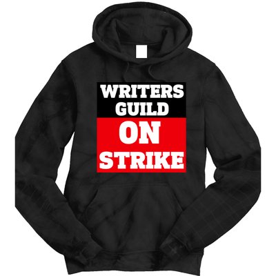 I Stand With Writers Guild On Strike Wga Strike Tie Dye Hoodie